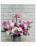  Hộp Hoa Bong Bóng Tone Hồng - HBB09 