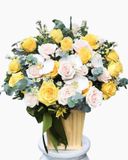  Hộp Hoa Tone Vàng -  HCH106 