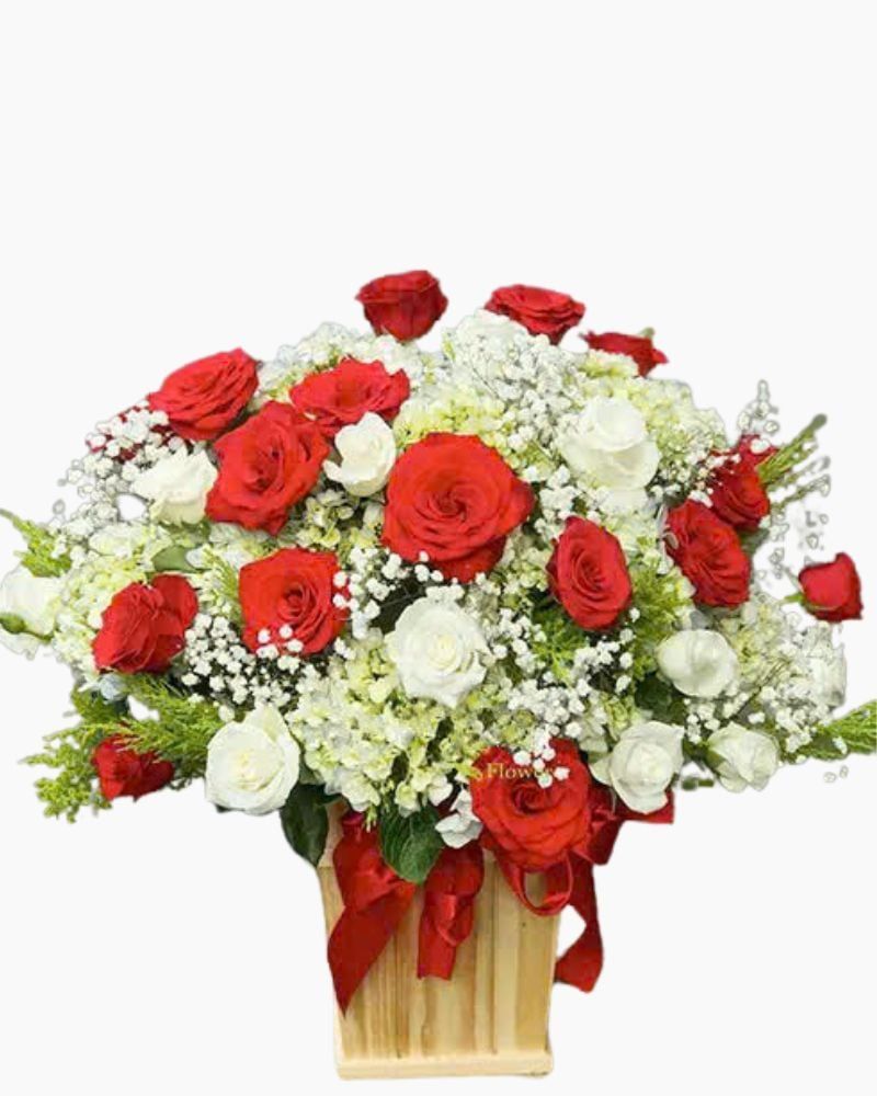  Hộp Hoa Khai Trương Để Bàn Lucky - HCH40 