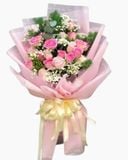  Bó Hoa Hồng Môi Xinh - HBD122 