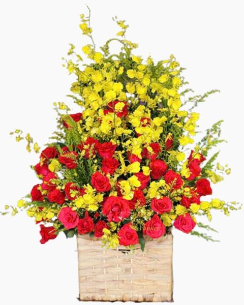 Giỏ Hoa Khai Trương Nồng Thắm