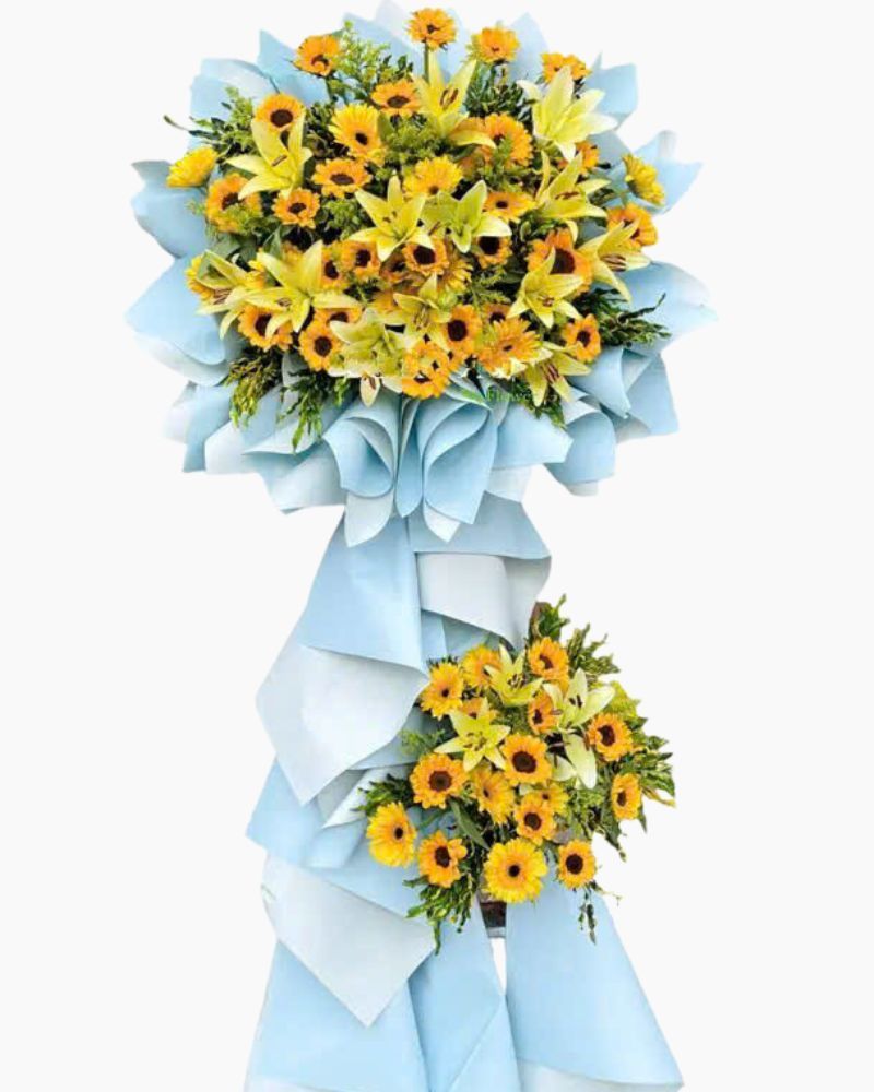  Lẵng Hoa Tương Lai Tươi Sáng - HCM10 