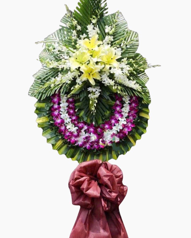  Hoa Đám Tang Vòng Sinh Tử - HTL44 