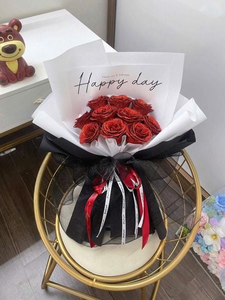 Bó Hoa Hồng Lửa Yêu - HST56