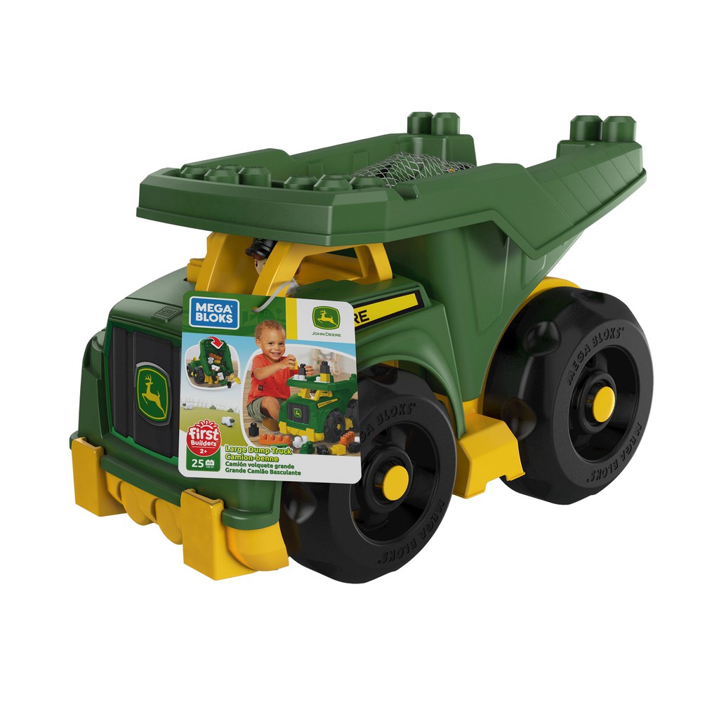 ch i Mega Bloks John Deere Large Dump Truck c ng 25 mi ng gh p