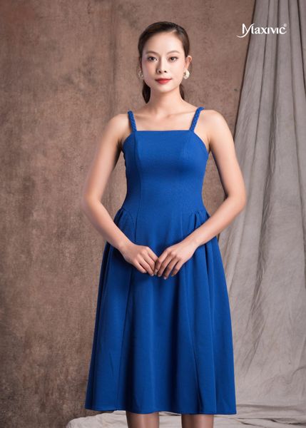 ĐẦM MAXIVIC RUBI XANH 2 DÂY BÍNH