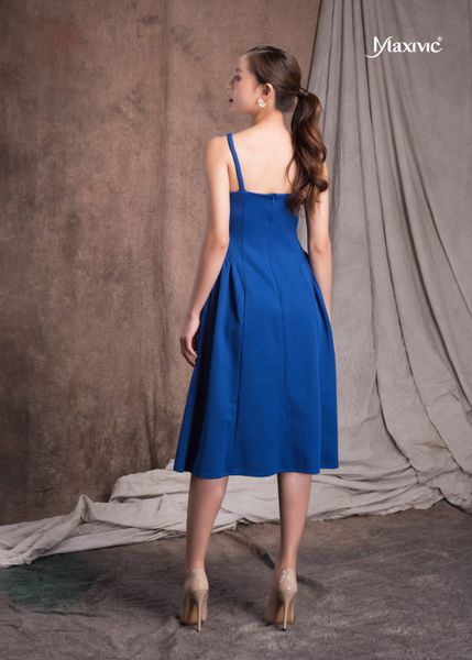 ĐẦM MAXIVIC RUBI XANH 2 DÂY BÍNH