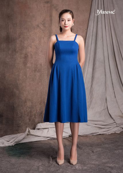 ĐẦM MAXIVIC RUBI XANH 2 DÂY BÍNH