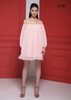 ĐẦM CHIFFON HỒNG PHẤN BABYDOLL TRỄ VAI , LA MỘC