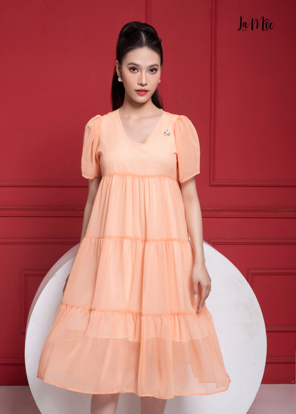 ĐẦM CHIFFON CAM, BABYDOLL 3 TẦNG, Maxivic