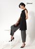 SET VEST ĐEN PHOM DÀI QUẦN SỌC