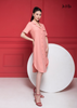 ĐẦM LINEN HỒNG CAM, DÀNG SUÔNG, CỔ DANTON, LA MỘC