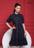 ĐẦM LINEN ĐEN, PHOM BABYDOLL, LA MỘC