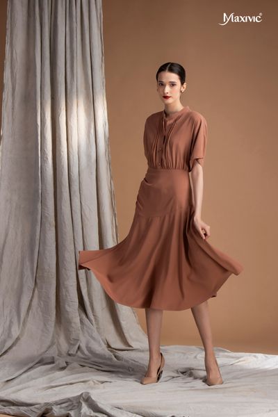 Đầm cánh dơi sơmi Maxivic