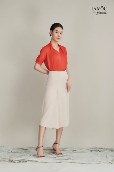 Áo sơmi cổ tim, tay thun Maxivic