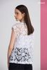 Áo ren organza trắng Maxivic