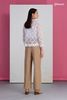 Áo sơmi ren organza cổ trụ Maxivic
