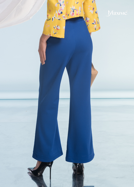 QUẦN ỐNG LOE XANH KIM CƯƠNG CO GIÃN 4 CHIỀU