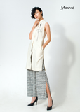 SET ÁO DÁNG DÀI, QUẦN CARO XẺ LAI
