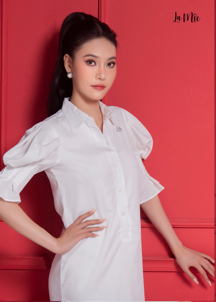 ĐẦM LỤA TĂM TRẮNG MAXIVIC