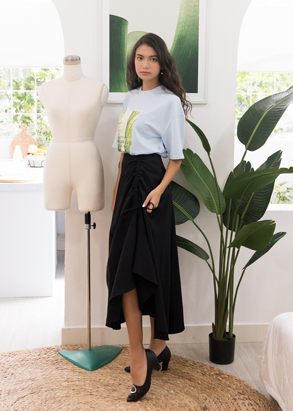 ÁO THUN CỔ TRÒN LÁ XANH