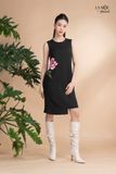 Đầm xô lụa đen sát nách La Mộc