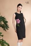 Đầm xô lụa đen sát nách La Mộc