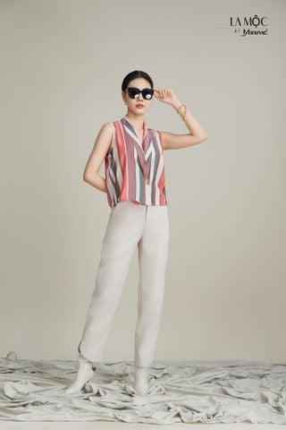 Quần tây ôm crepsilk, lai V Maxivic