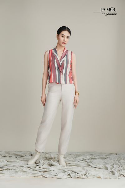 Quần tây ôm crepsilk, lai V Maxivic