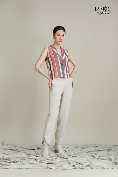 Quần tây ôm crepsilk, lai V Maxivic