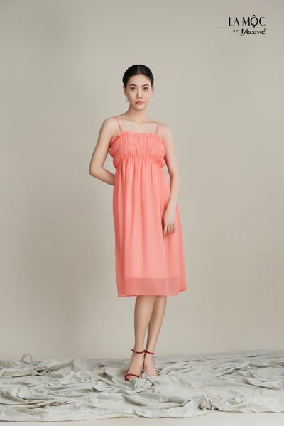 Đầm chiffon 2 dây, mocking La Mộc