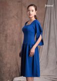 ĐẦM RUBI XANH CỔ VUÔNG