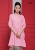 ĐẦM BABYDOLL LINEN HỒNG, LA MỘC