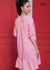 ĐẦM BABYDOLL LINEN HỒNG, LA MỘC