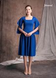 ĐẦM RUBI XANH CỔ VUÔNG
