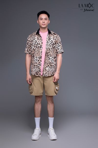 Quần nam kaki da bò ngắn túi hộp dây kéo