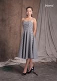 SET BỘ ĐẦM 2 DÂY CÚP NGỰC, ÁO KHOÁC TRẮNG ĐEN MÓNG RỒNG