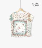 Áo cotton lụa hoa cổ cánh sen La Mộc