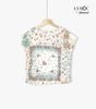 Áo cotton lụa hoa cổ cánh sen La Mộc