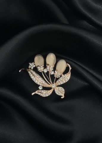 Ghim cài áo 3 hoa đính đá cao cấp