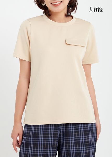 ÁO THUN CỔ TRÒN ĐẮP NẮP TÚI Maxivic