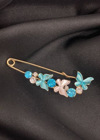 Ghim cài áo bươm bướm đính đá pha lê cao cấp