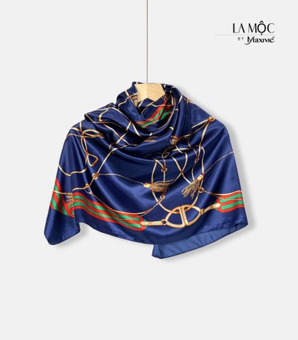 Khăn lụa satin vuông Maxivic 90x90 hoạ tiết