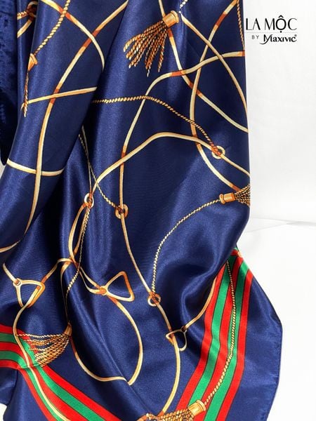 Khăn lụa satin vuông Maxivic 90x90 hoạ tiết