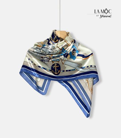 Khăn lụa satin vuông Maxivic 90x90 hoạ tiết