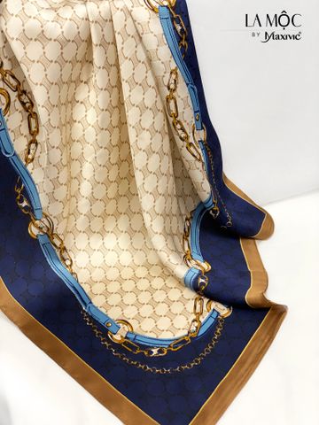 Khăn lụa vuông Maxivic 70x70 hoạ tiết