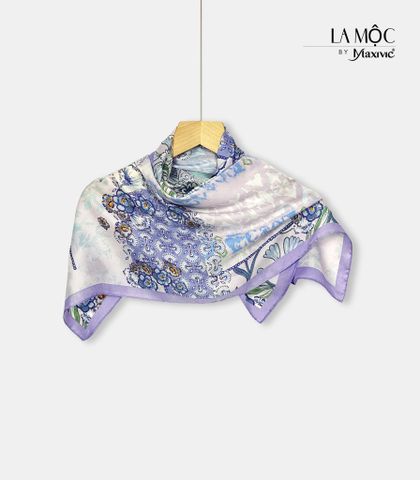 Khăn lụa vuông Maxivic 70x70 hoạ tiết