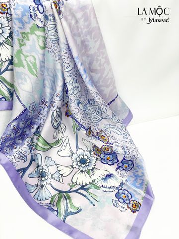 Khăn lụa vuông Maxivic 70x70 hoạ tiết