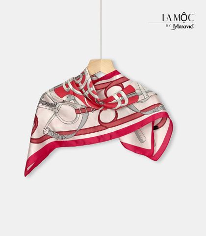 Khăn lụa vuông Maxivic 70x70 hoạ tiết