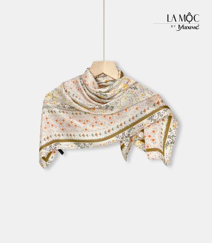 Khăn lụa vuông Maxivic 70x70 hoạ tiết